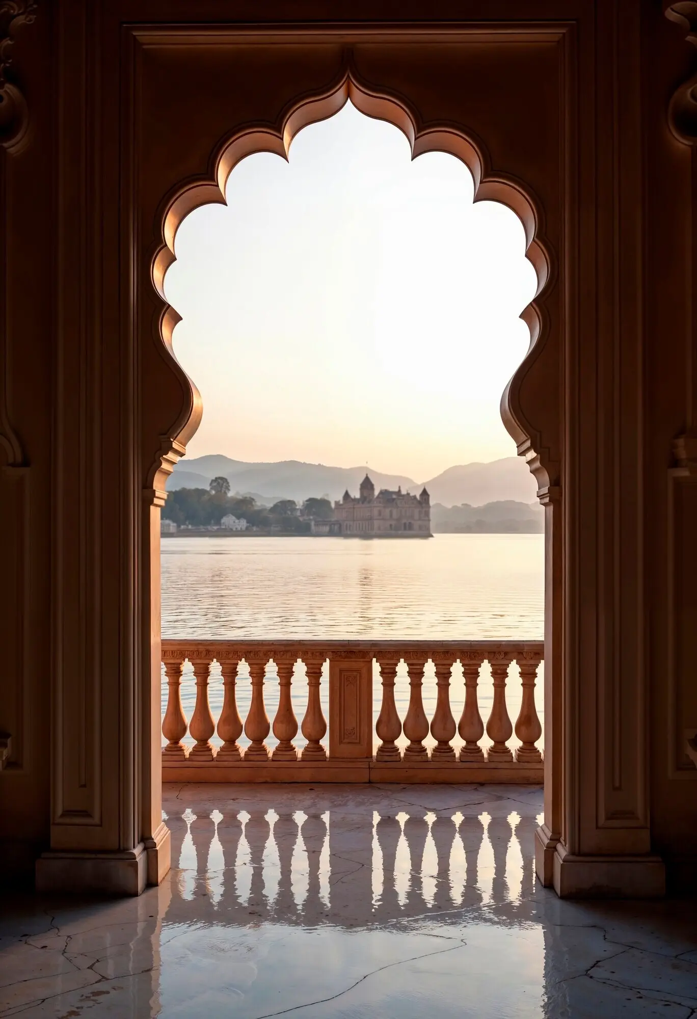 Farbenfrohe und lebendige indische Landschaft